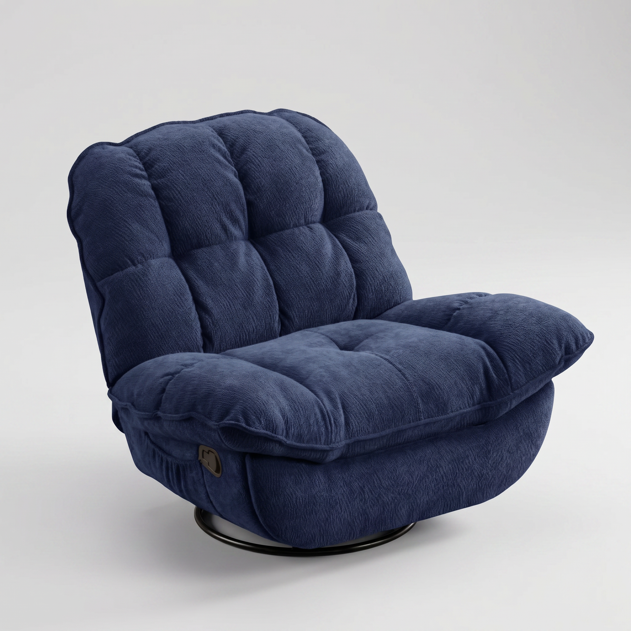 Sillón Relax Giratorio Acolchado Reclinable 360° Chenille