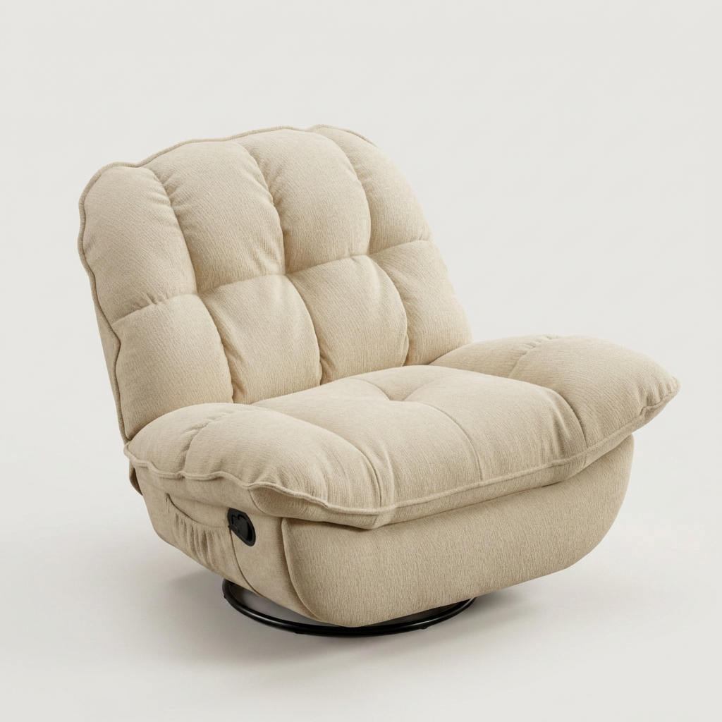 Sillón Relax Giratorio Reclinable 360° en Lino