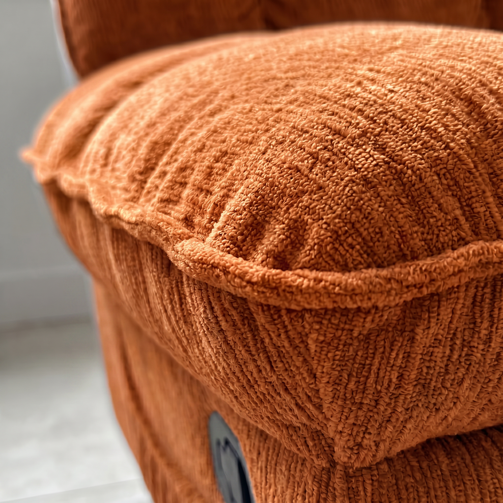 Sillón Relax Giratorio Acolchado Reclinable 360° Chenille
