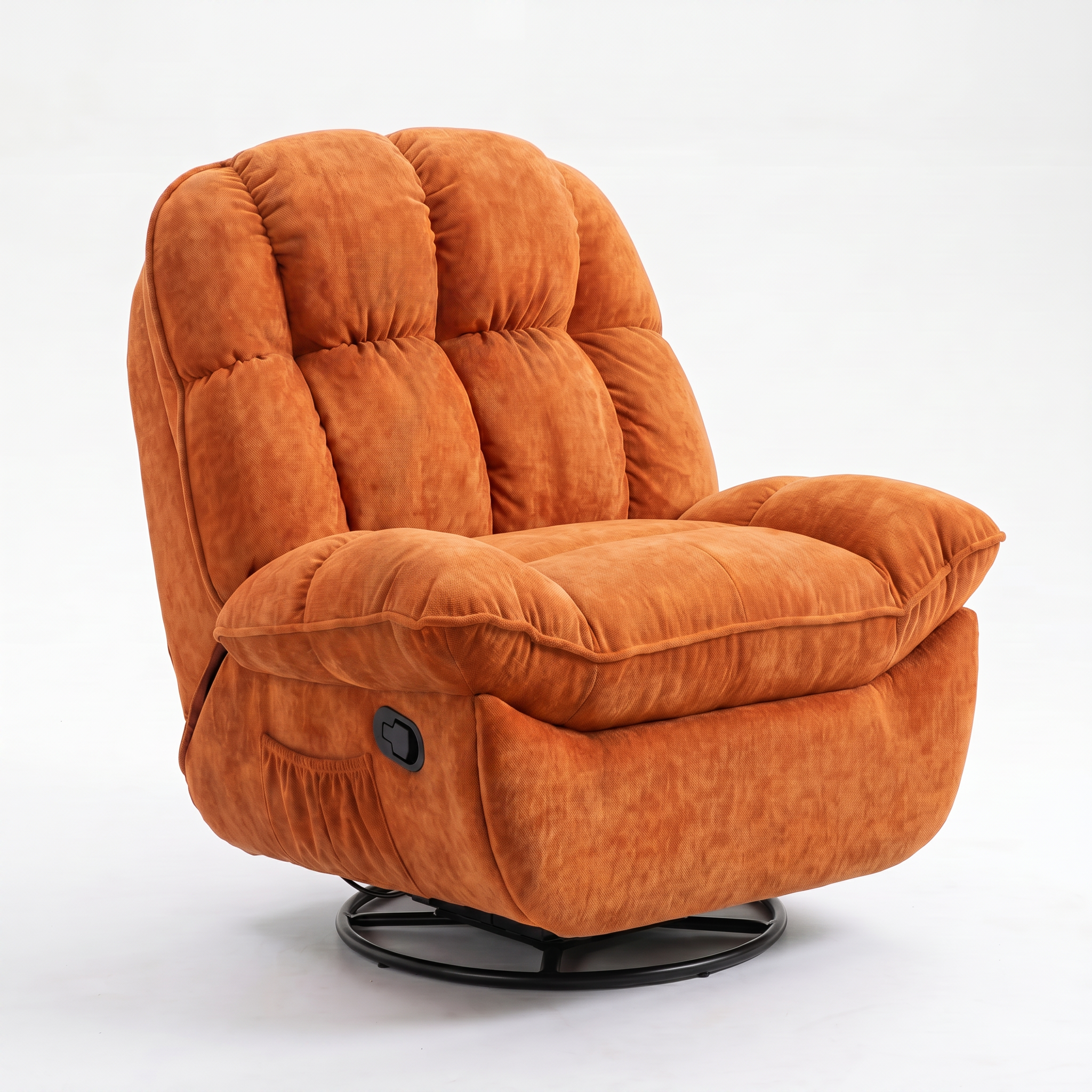 Sillón Relax Giratorio Acolchado Reclinable 360° Chenille