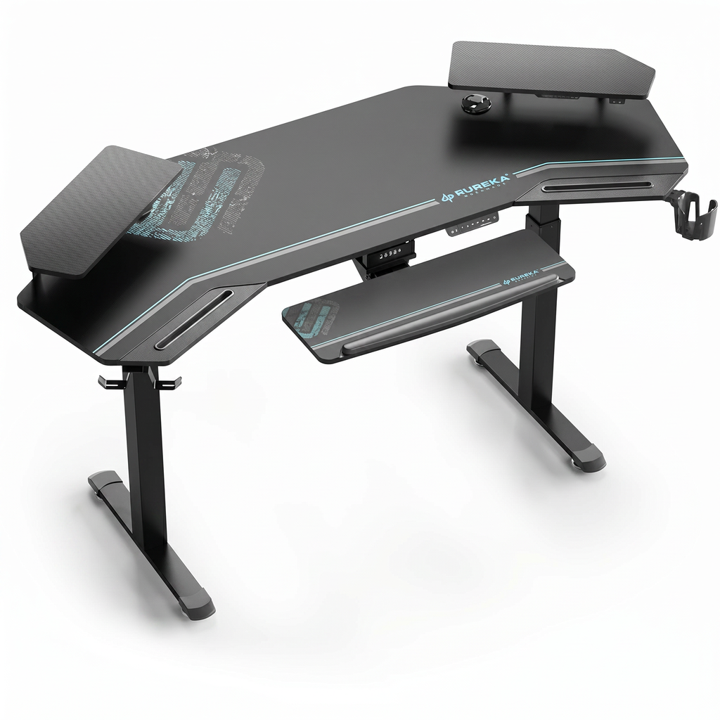 Escritorio Gamer Ergonómico Ajustable con Soporte de Monitor