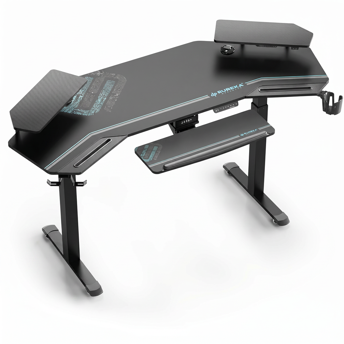 Escritorio Gamer Ergonómico Ajustable con Soporte de Monitor