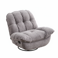 Sillón Relax Giratorio Acolchado Reclinable 360° Chenille